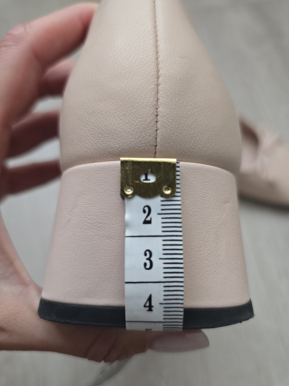 Zara Blush Pink Low Block Heel Ballet Pumps - Picture 7 of 9